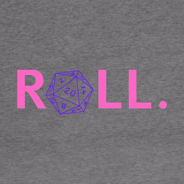 Roll. RPG Shirt pink and purple by Pixel-Meanagerie